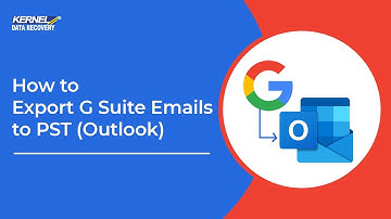 How to Export G Suite Emails to PST (Outlook)