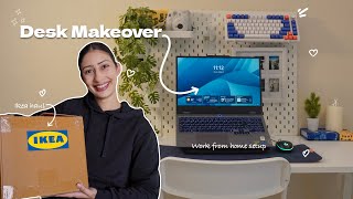 Work from home desk stepup | Ikea haul | Ikea finds for my desk setup