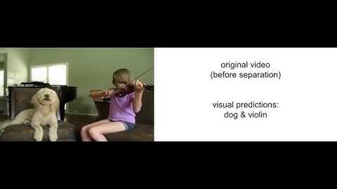Dog + Instrument --- Learning to Separate Object Sounds by Watching Unlabeled Video (ECCV 2018)