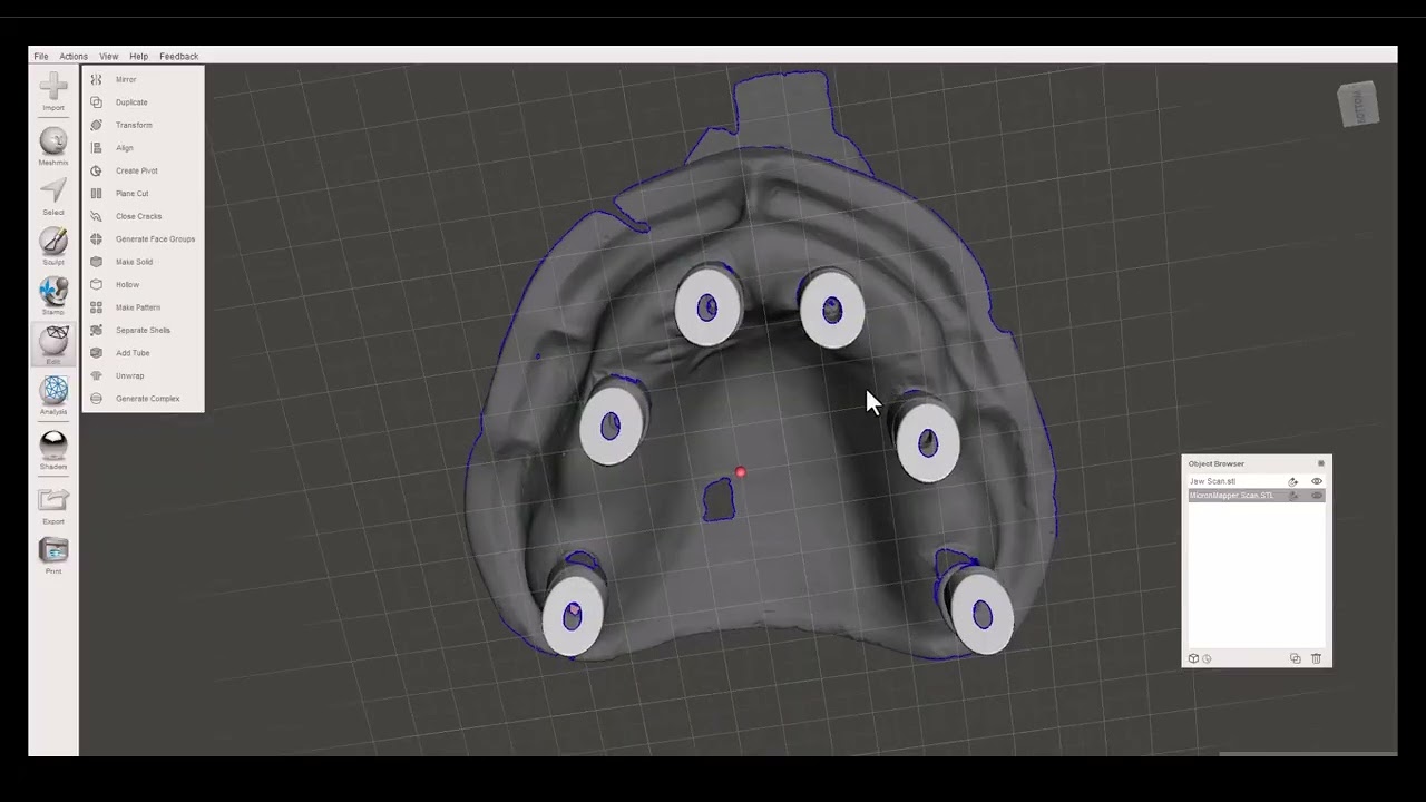 6  Using Meshmixer for MM data alignment