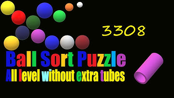 Ball Sort Puzzle Level 3308 🎯 All level without extra tube 😂 Game Walkthrough 😘