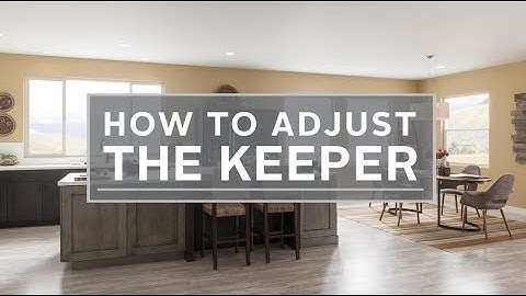 How to Adjust the Keeper - HM160 and EC160 Single-Slider Window