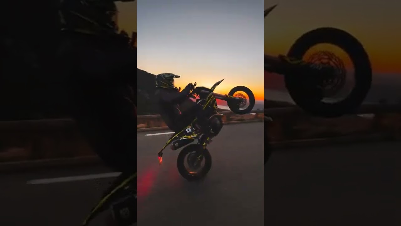 David Bost sunset wheelie 🤯🤩 