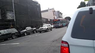 SF Muni 8421 on route 33 passing by