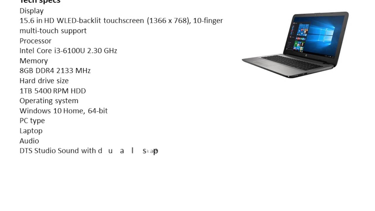 Schermo LCD Sostitutivo 15.6" Per HP 15-AY071NR, 15-AY081NR, 15-AY091MS - Touch LED