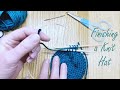 Finishing Knit Hats - Bind Off: "Draw Yarn Tightly Through Remaining Stitches" + Weave Loose Ends