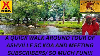 A QUICK WALK AROUND TOUR OF ASHEVILLE NC KOA  MEETING SUBSCRIBERS,  OUR SNOW BIRD ADVENTURES (Pt 10) by Redjaguar100 Travels 206 views 1 year ago 19 minutes