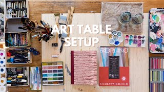 How Ive Set Up My Art Table For Maximum Creative Flow