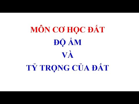 Video: 4 cách để tính độ ẩm