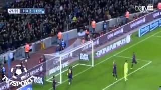 أهداف مباراة برشلونة و اسبانيول 5-1 ( 2014/12/7)