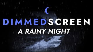 Rain and Flowing River Sounds - Dimmed Screen | Rain and River Sounds for Sleeping - Deep Sleep
