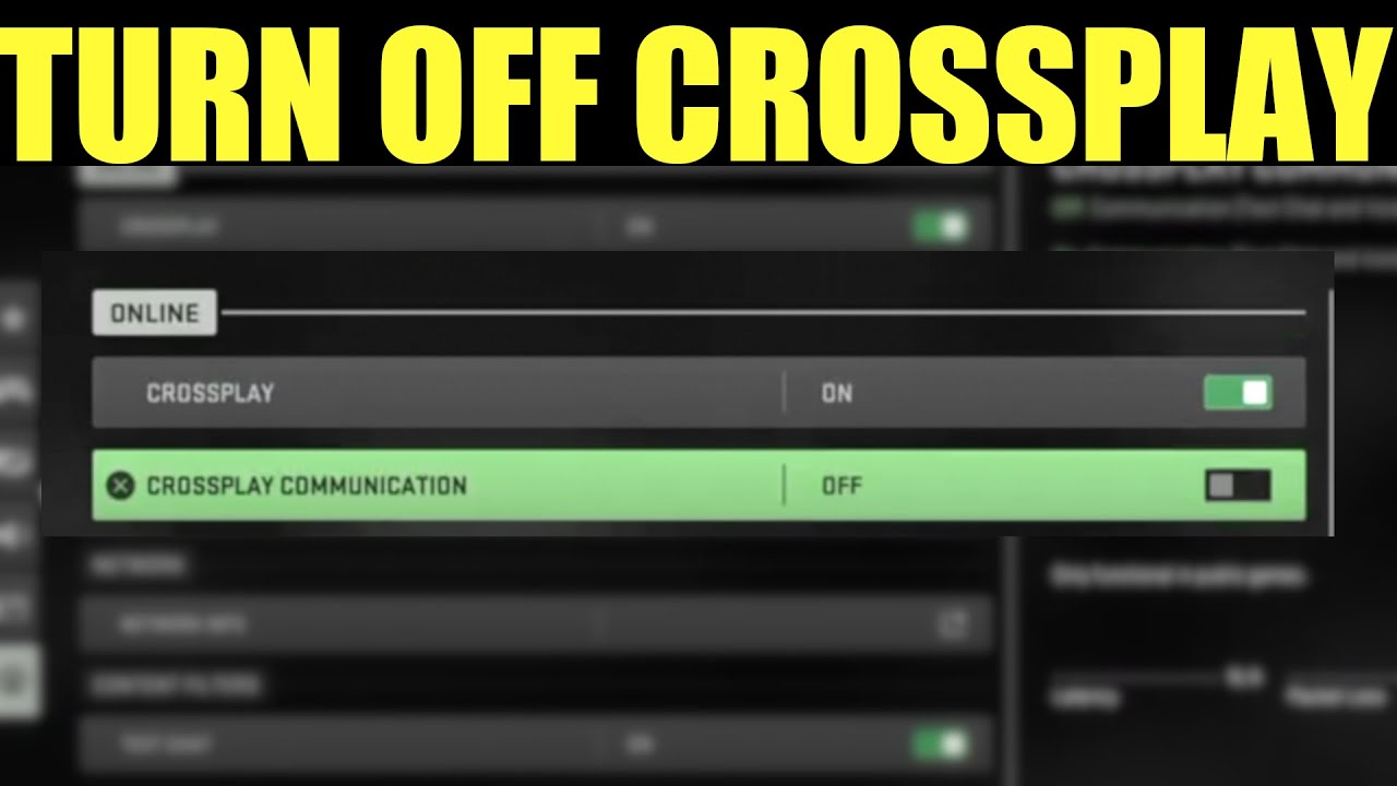 How to Turn off Crossplay Modern Warfare 2 (ps5,xbox,pc) - YouTube