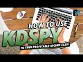 How to use kdspy to find profitable niches easy  online publishing  passive income indie publisher