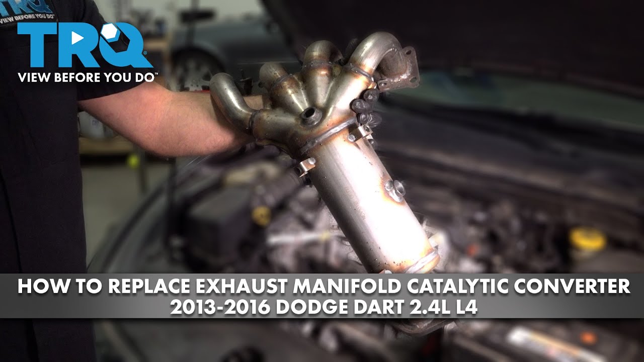 How to replace exhaust manifold catalytic converter assembly 2013 2016