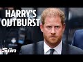I watched prince harry get really agitated over magazine story  he obsesses over comments