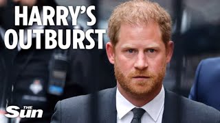 I watched Prince Harry get really agitated over magazine story  he obsesses over comments