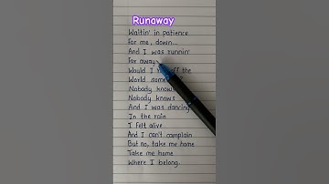 Thumbnail of Runway ~ Aurora #aurora #runaway #lyrics #song #spotify #trending #lyricsvideo #shortfeed #viral