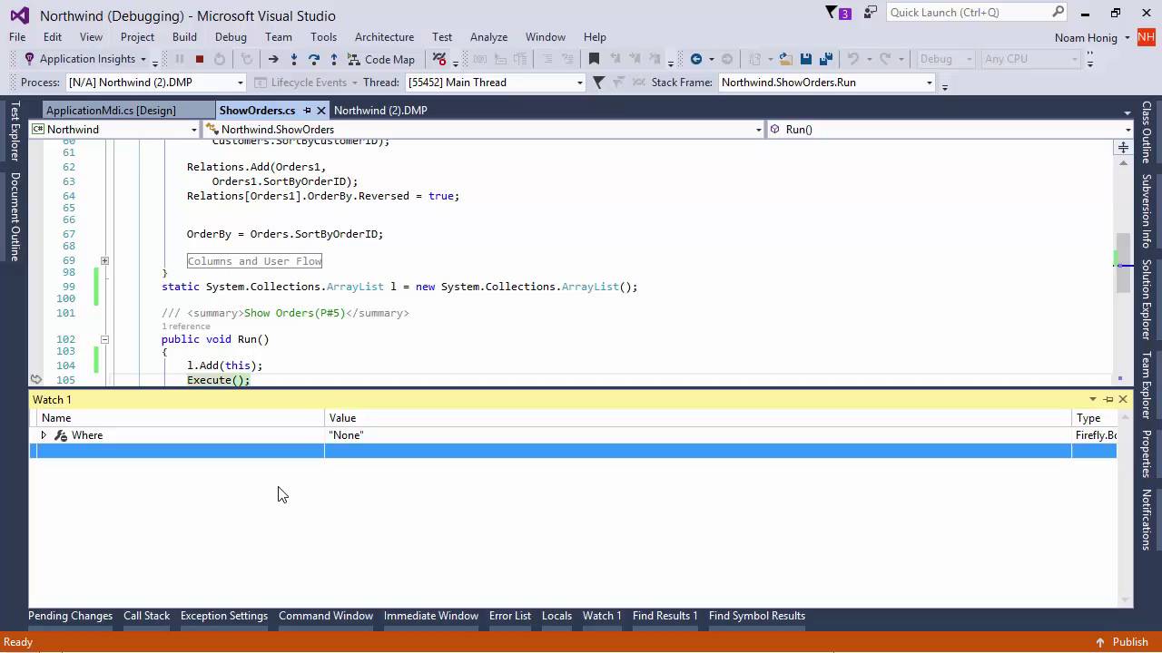 Using Visual Studio to investigate a client side memory issue using DMP Files