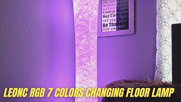 LEONC RGB 7 Colors Changing Floor Lamp Review & Test | LEONC Standing Lamp