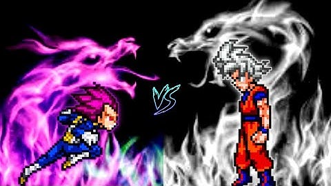 Vegeta DBS V2 (all form) (New) VS Goku DBS V3.5 (all form) in Jump Force Mugen😱