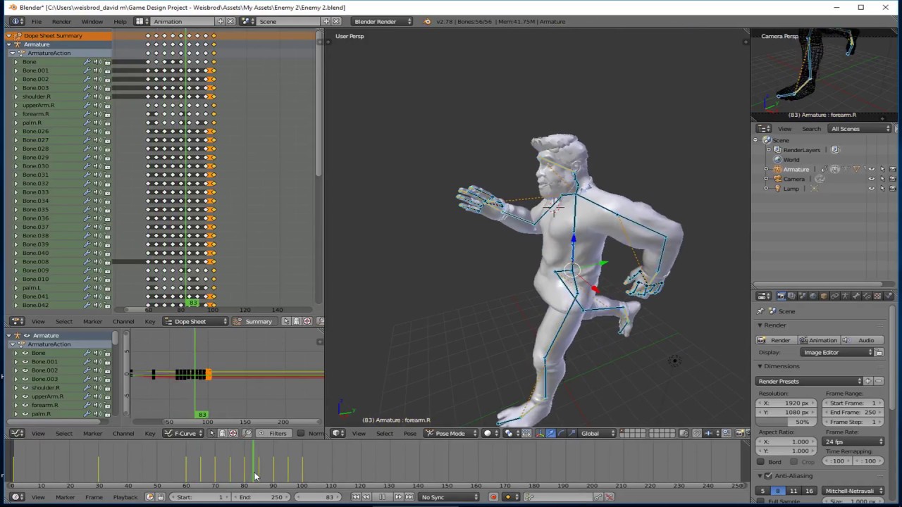 Animating Character in Use in Unity Game Design - YouTube