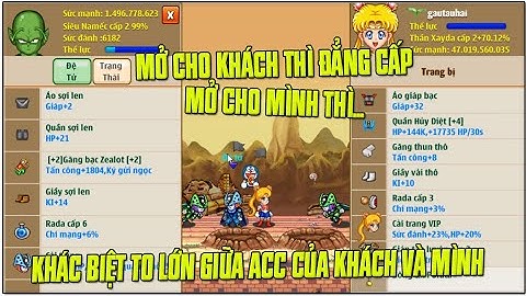 Ngọc Rồng Online - Tấu Hài Khi Mở SKill 2 3 Đệ Tử Cho Khách Và Cho Mình, Nổi Đau Này ai Thấu.....
