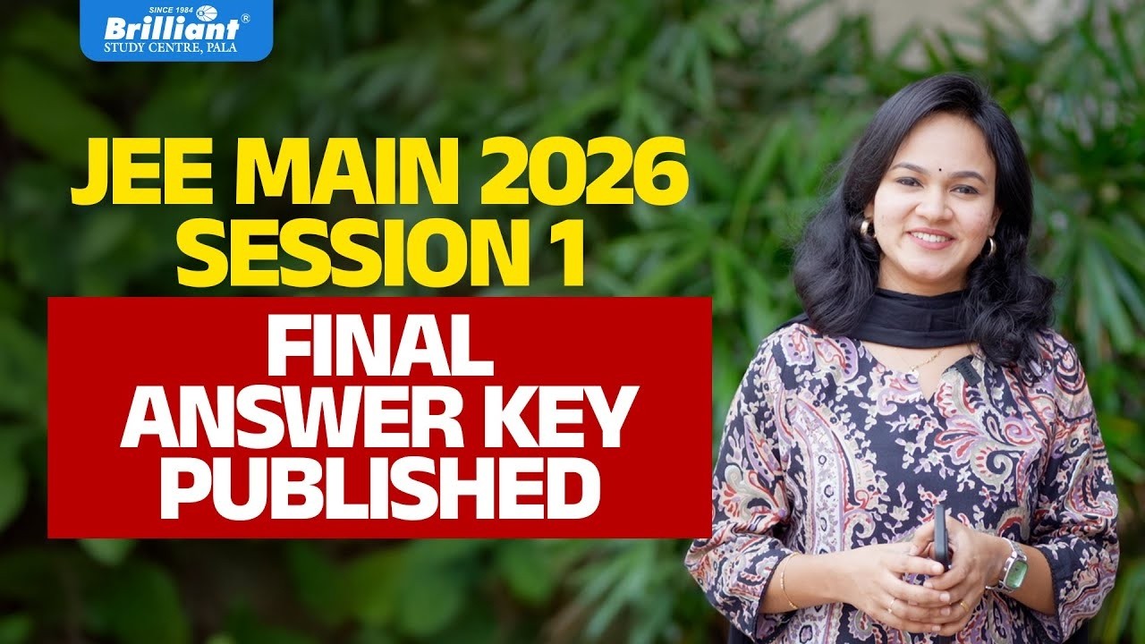JEE MAIN 2026 SESSION 1 I FINAL ANSWER KEY PUBLISHED - YouTube