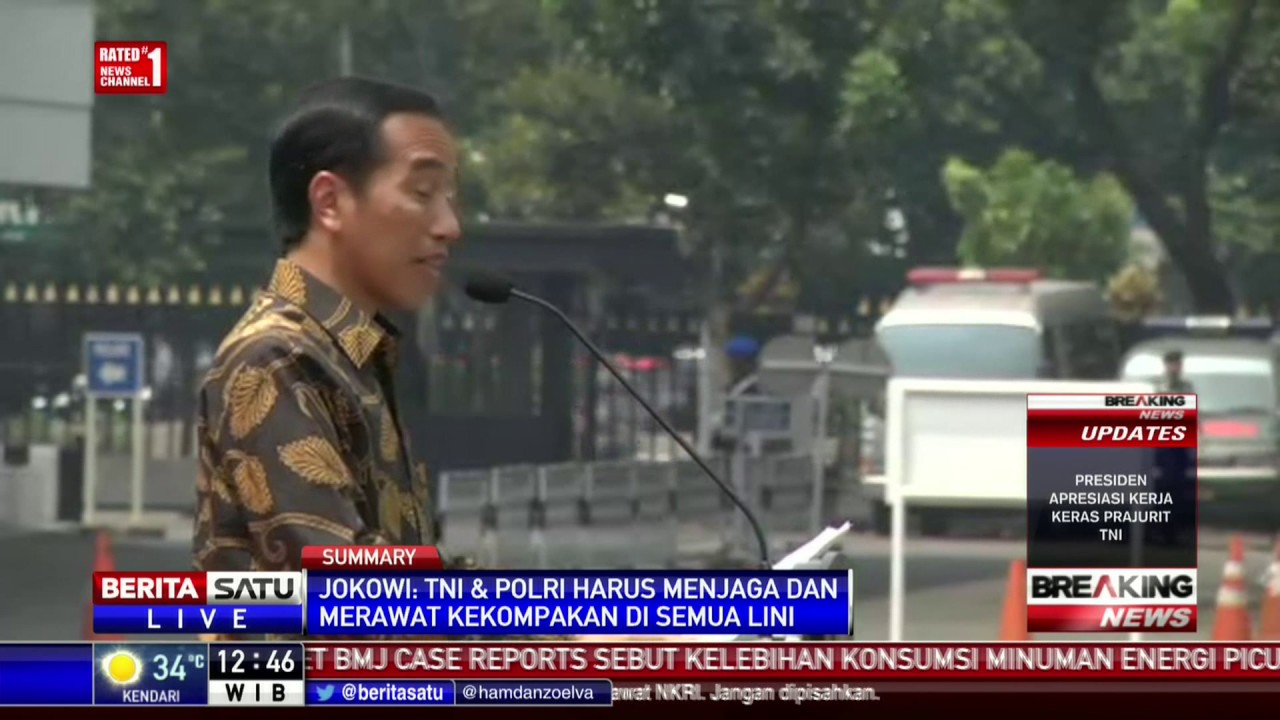 Breaking News: Presiden Jokowi Bicara di Markas TNI AD