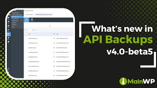 Celebrity What's new in API Backups extension v4.0-beta5 Wealth
