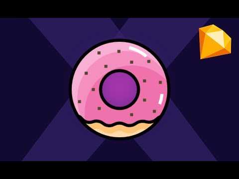 Learn How to design a Delicious Donuts in Sketch App