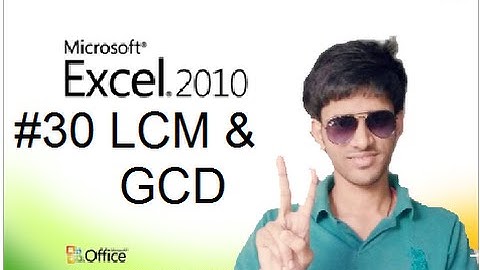 #30 How to Use LCM & GCD in Ms Excel (Hindi/Urdu) Shubham Jangid