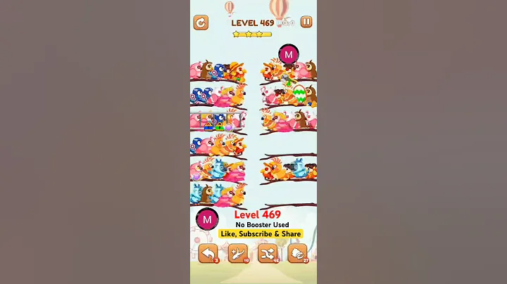 #bird #sort 2 #color #puzzle #level 469 #birdsort #colour #gaming #viral #trending #shorts #solution