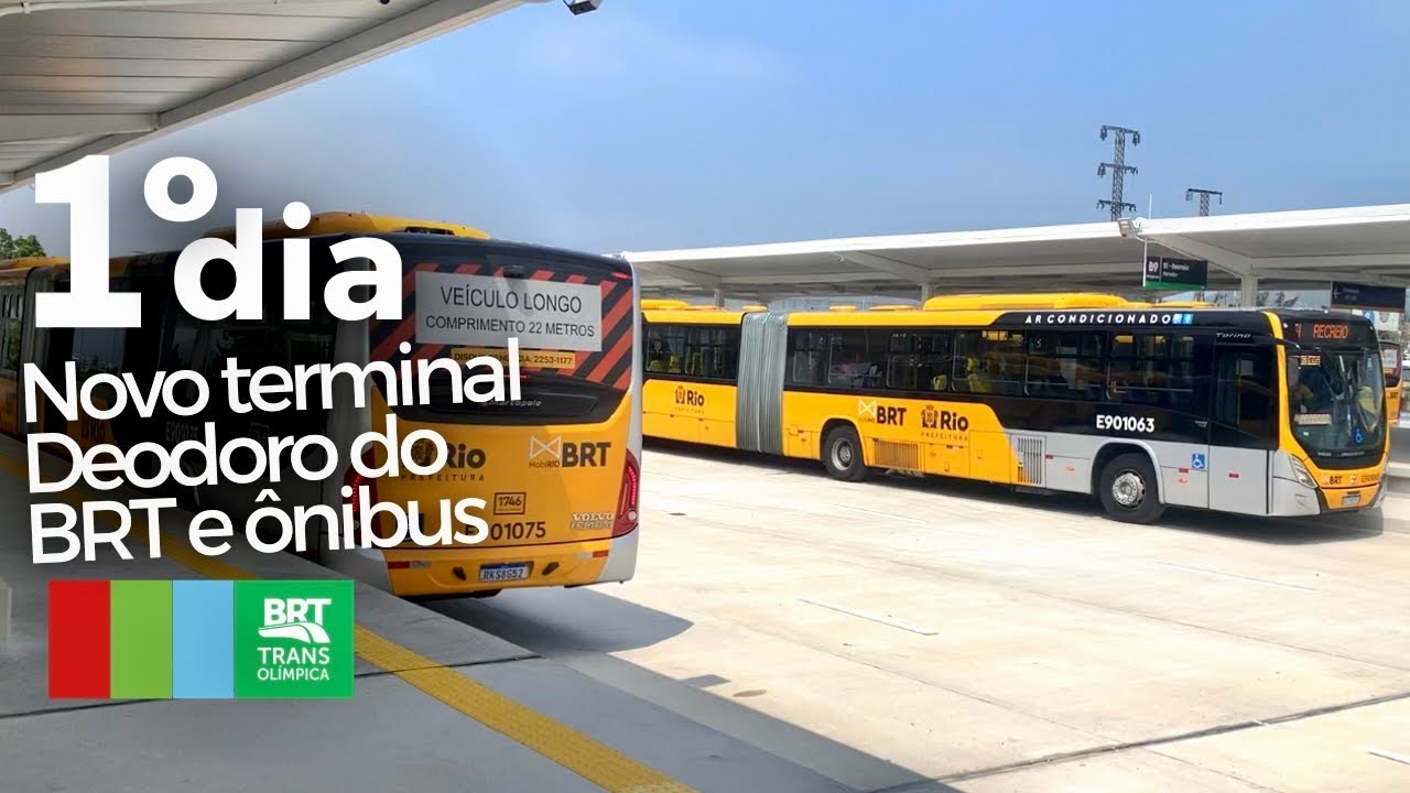 1º dia de operação do novo terminal Deodoro do BRT e ônibus