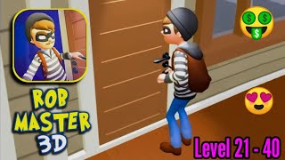 Rob Master 3D Gameplay Amazing Game Android iOS Gameplay Level 21 - 40 😍💎😱🤑😎.......... screenshot 1