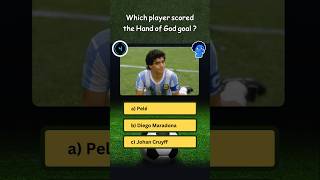 🤚⚽ Football Quiz! Who Scored the “Hand of God” Goal? #Shorts #brazilfootball #brazilnationalteam