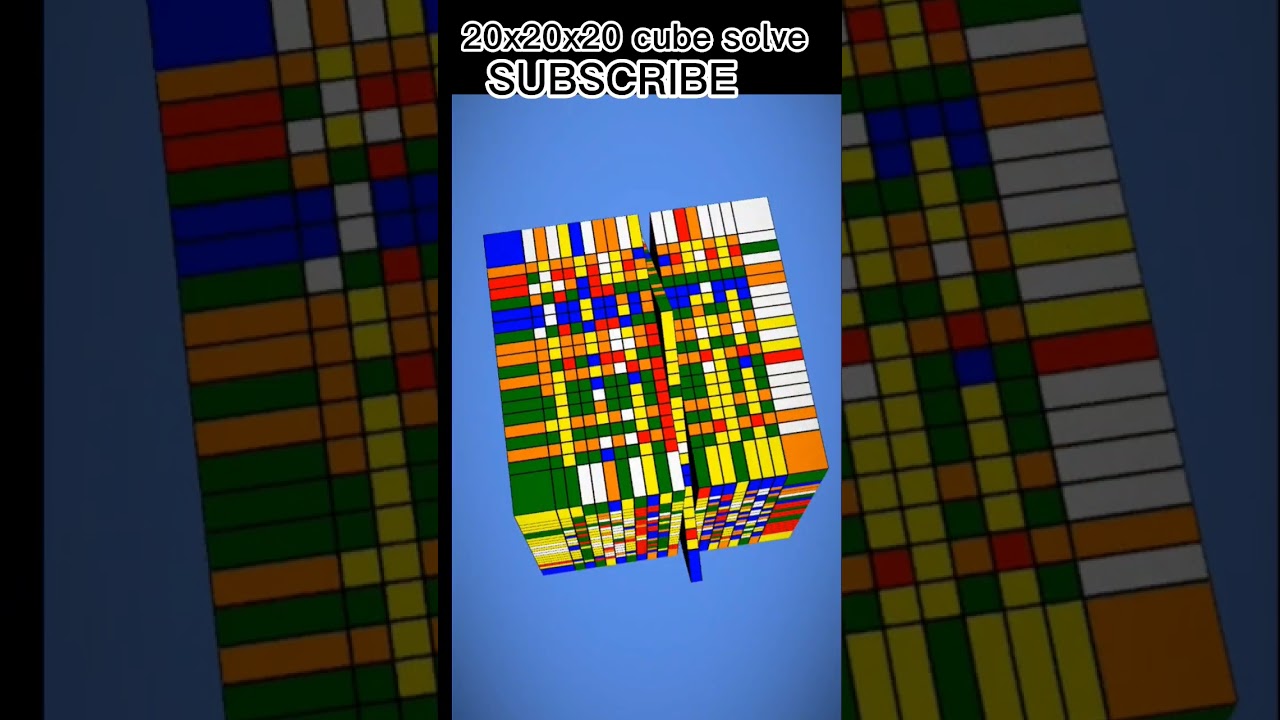 Rubik Counter 20x20x20 Rubik cubes solve || #shorts #shortsfeed #youtubeshorts ...