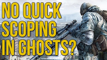 No Quickscoping in CoD Ghosts? - Not in my experience!