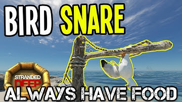 The BEST and Easiest way to get food in Stranded Deep is with a Bird Snare