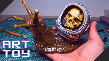 Sculpting Small Animals In Polymer Clay | Skull Sculpture | Super Sculpey Clay | Sculpting skull