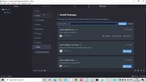 How to run django in atom