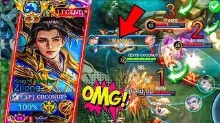 OMG !! MANIAC 💯 ZILONG TOP GLOBAL BEST BUILD DAMAGE 2024 SOLO RANGER MOBILE LEGENDS