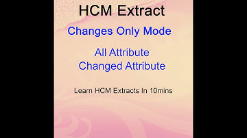 Oracle Cloud - Changes Only HCM Extract