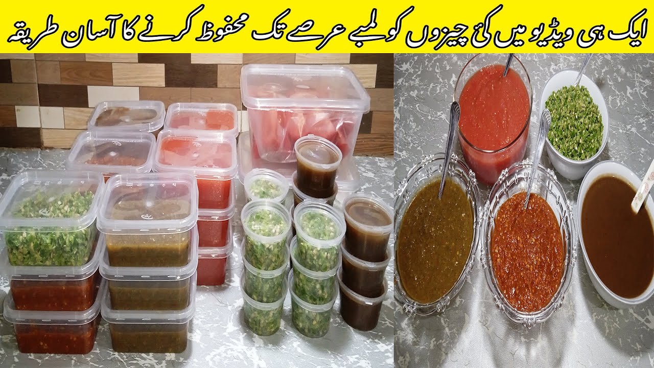 How to Store , Freeze or refrigerate for a long time Tomato paste