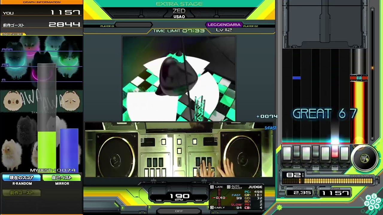 beatmania IIDX】ZED墓 / USAO EXHARD - YouTube