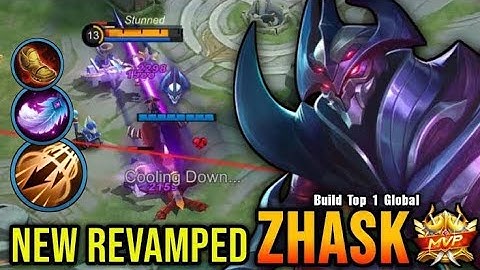 GAMEPLAY 100% Deadly!! Zhask New Revamped! - Build Top 1 Global Zhask