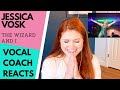 Vocal coach reacts to JESSICA VOSK singing "The Wizard and I" from WICKED broadway