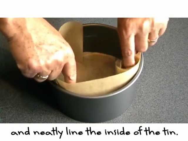 How to line a round cake tin - Good To