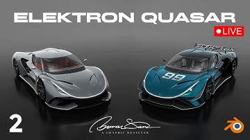 Elektron Quasar - Part 2 -  Blender Car Modeling #elektron #quasar