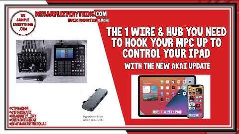 The 1 Wire you need to hook your MPC into Your Ipad/Iphone to control it - with the new akai update