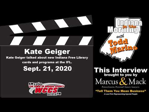 Indiana in the Morning Interview: Kate Geiger (9-21-20)